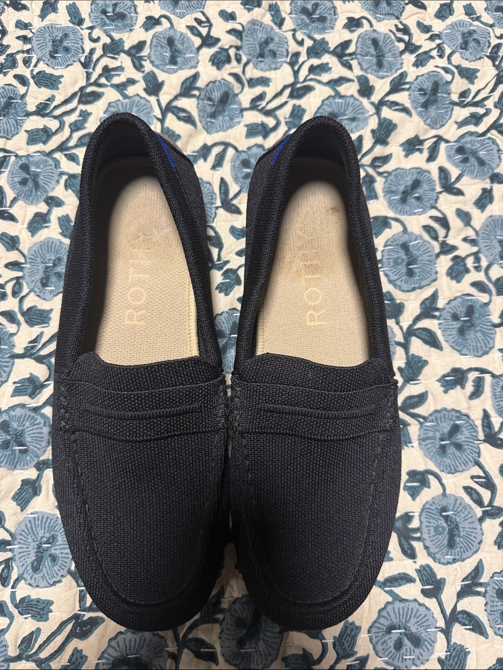 Rothy's Women's Black Knit Penny Loafers